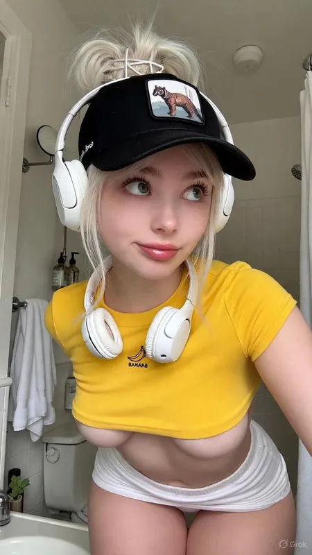 Bathroom Mirror Selfie Tennis Outfit