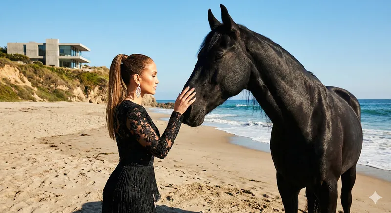 Beach Horse Fashion Portrait - Thumbnail 4