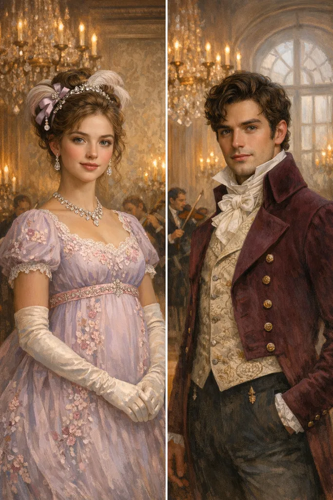 Bridgerton Regency Portrait AI Prompt - Turn Yourself Into a Bridgerton Character