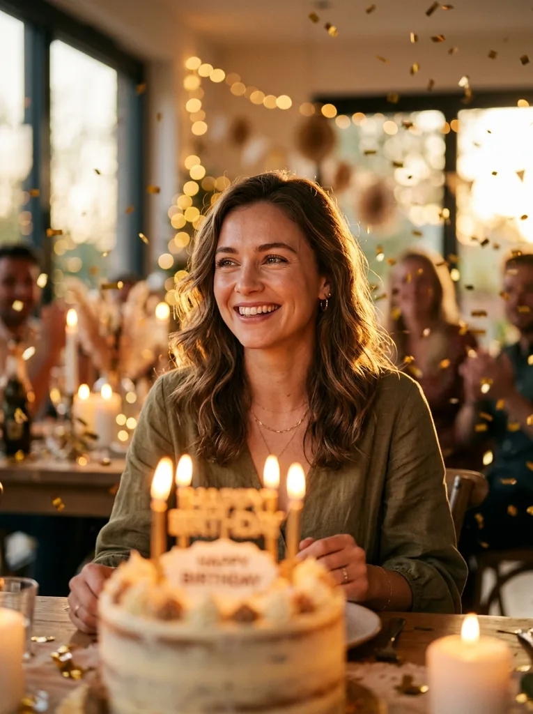 Cinematic Birthday Portrait AI Photo Prompt
