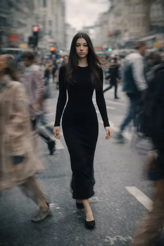 Cinematic Street Photography - Stylish Woman in Motion - Thumbnail 2