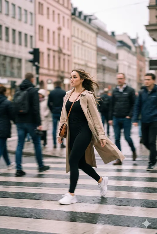 Cinematic Street Photography - Stylish Woman in Motion - Thumbnail 3