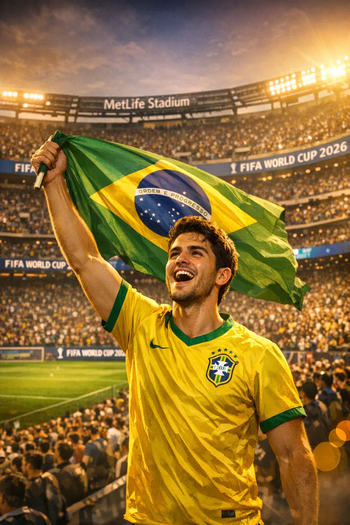 FIFA World Cup 2026 Fan Photo Prompt — AI Stadium Portrait