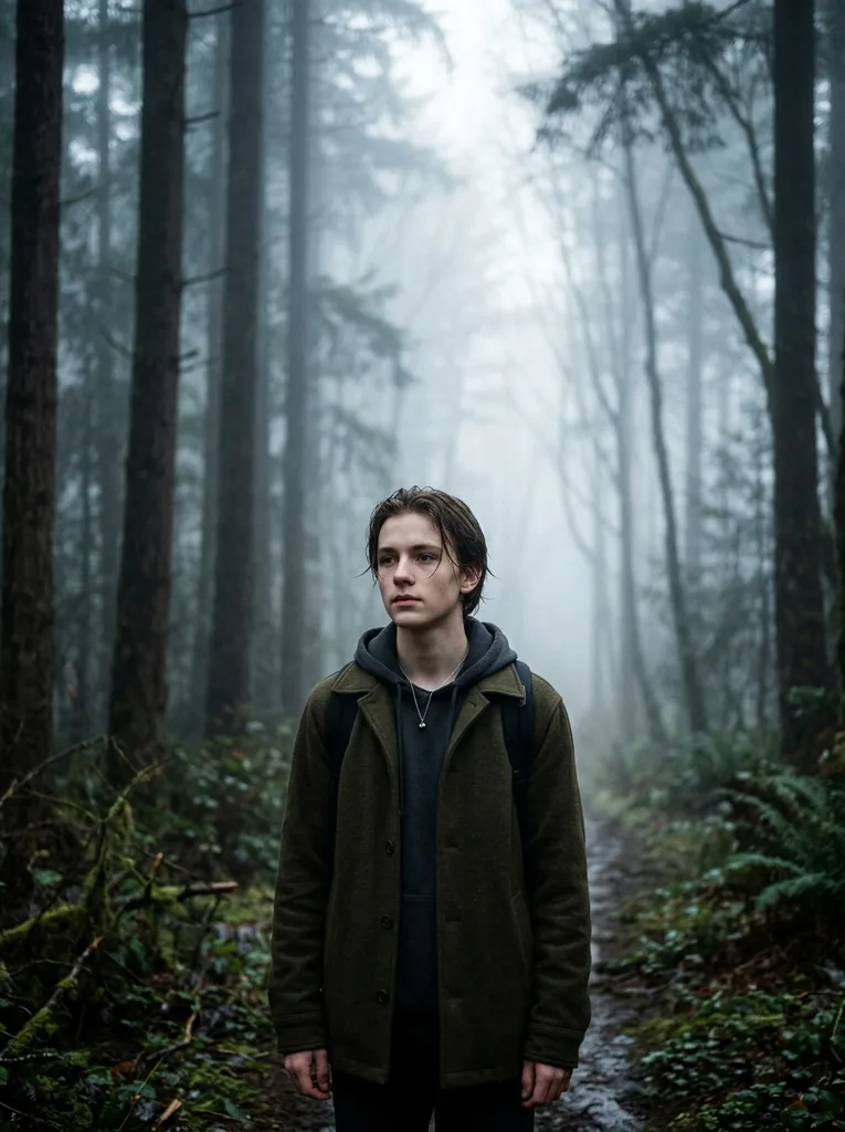 Foggy Forest Cinematic AI Photo Editing Prompt