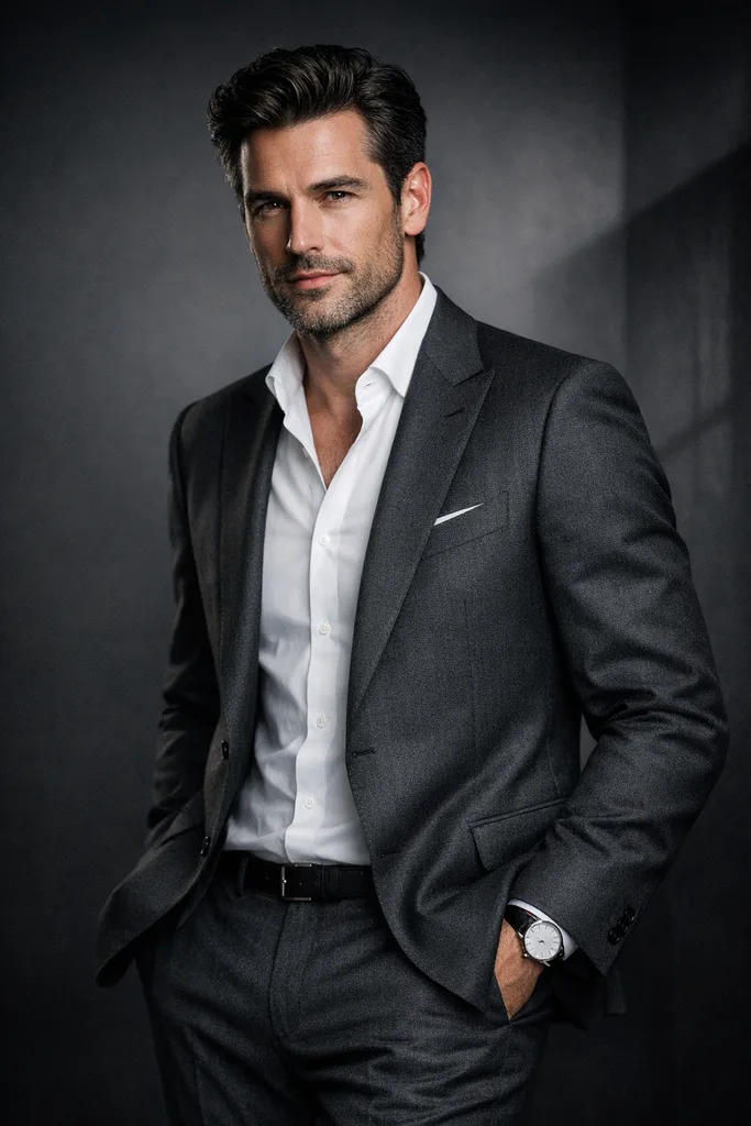 Hollywood Men's Fashion AI Photo Prompt