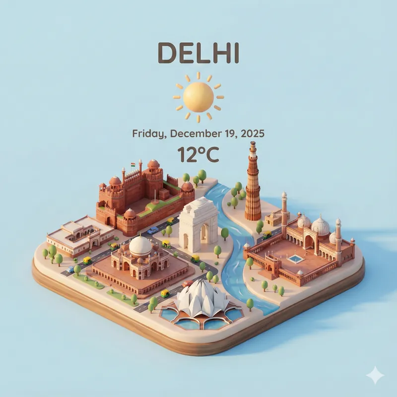Isometric City Weather Scene - Thumbnail 2