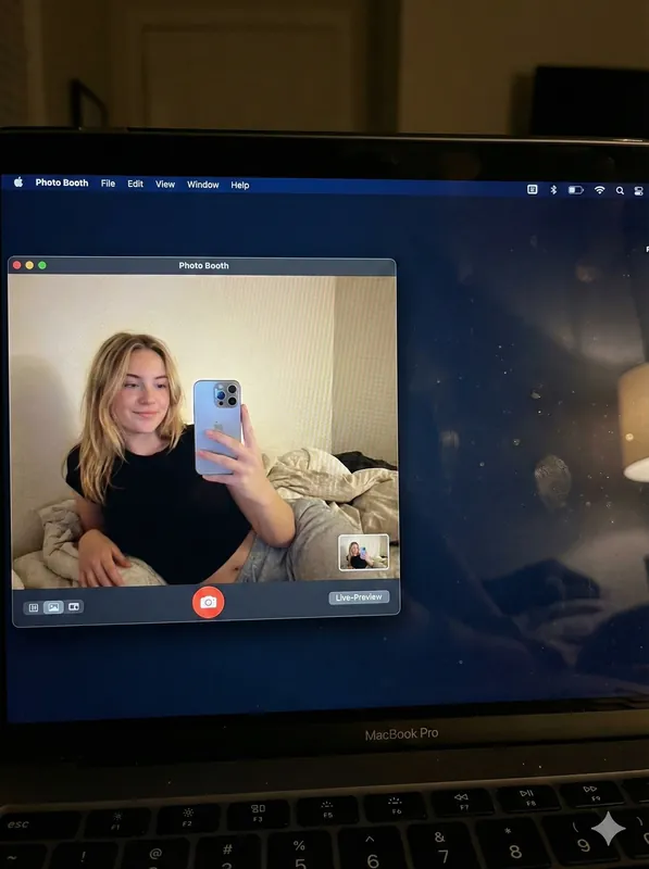 MacBook Photo Booth Bedroom Portrait - Thumbnail 2