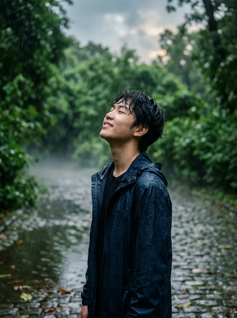 Monsoon Rain AI Photo Editing Prompt