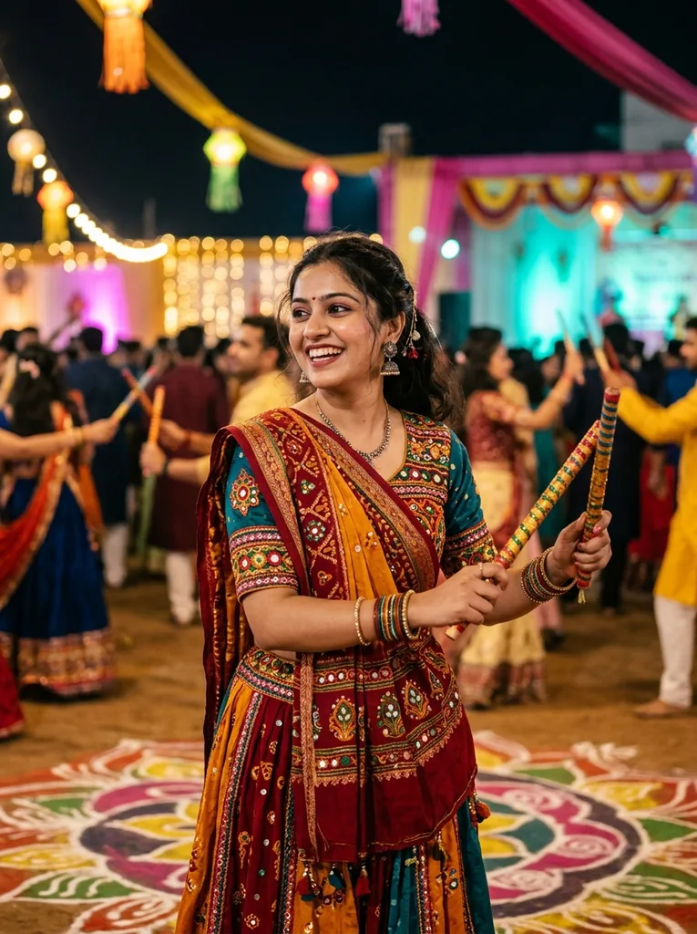 Navratri Garba AI Photo Prompt