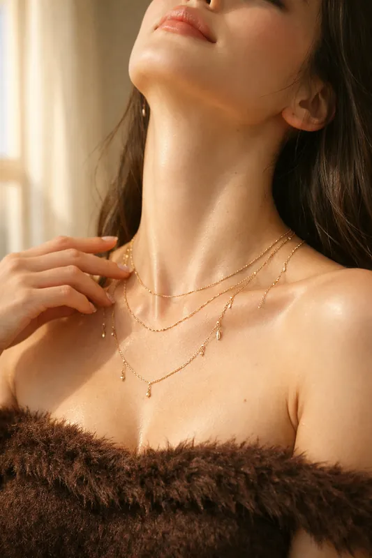 Neck Collarbone Sensual Portrait