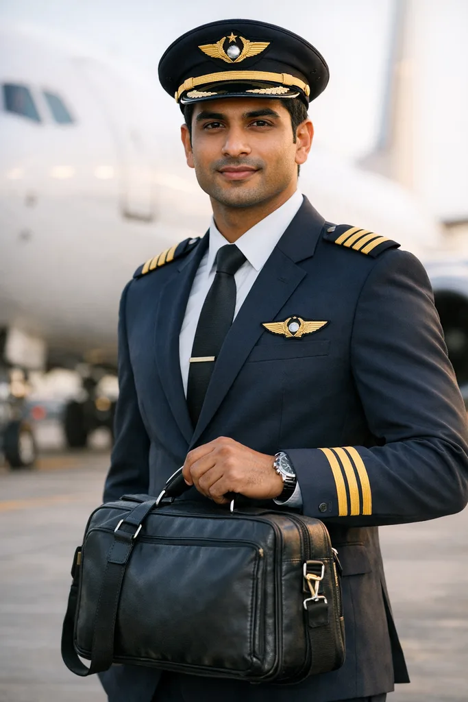 Photo as Airline Pilot - Uniform Gemini AI Prompt