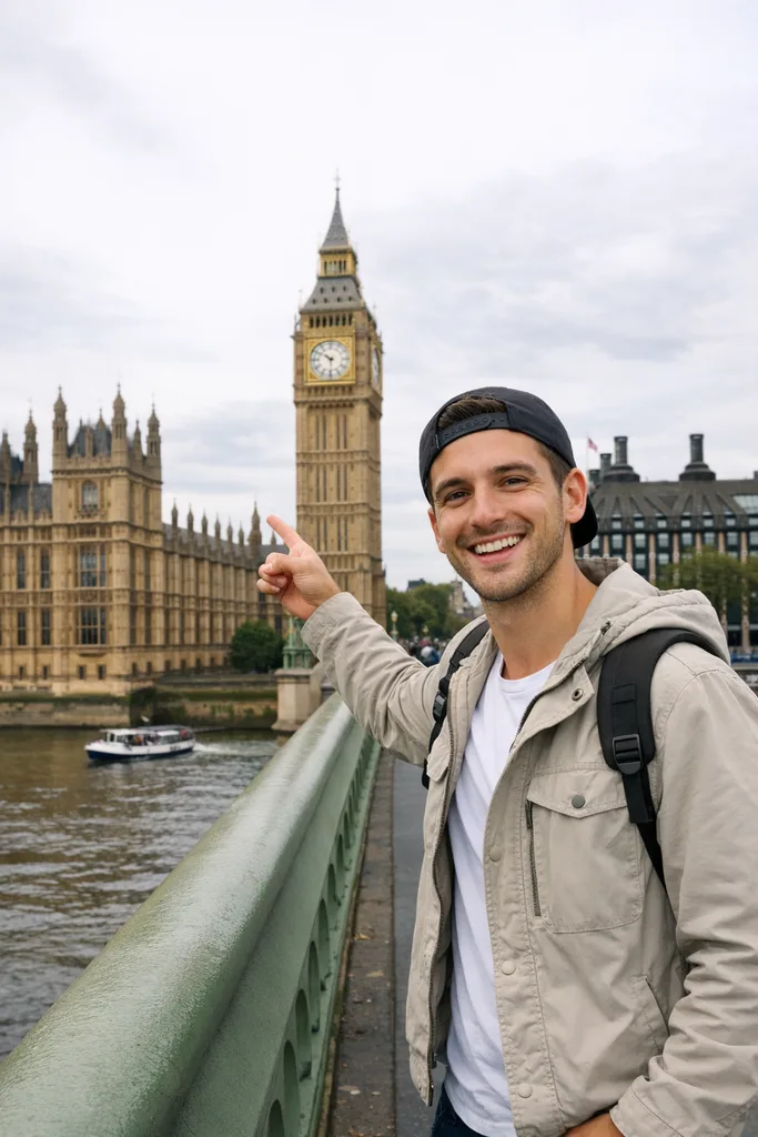 Photo at Big Ben London - Travel Gemini AI Prompt
