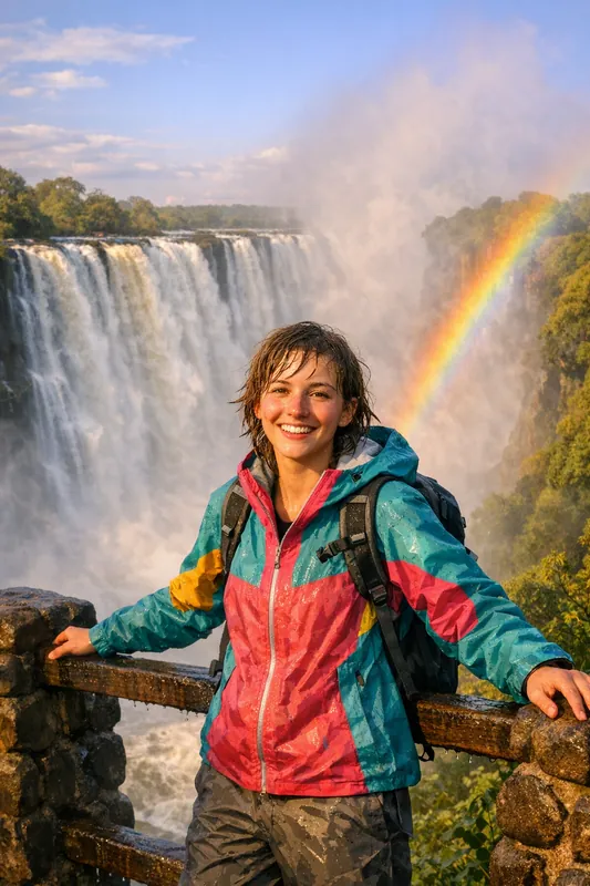 Photo at Victoria Falls - Zambia Zimbabwe Travel AI Prompt