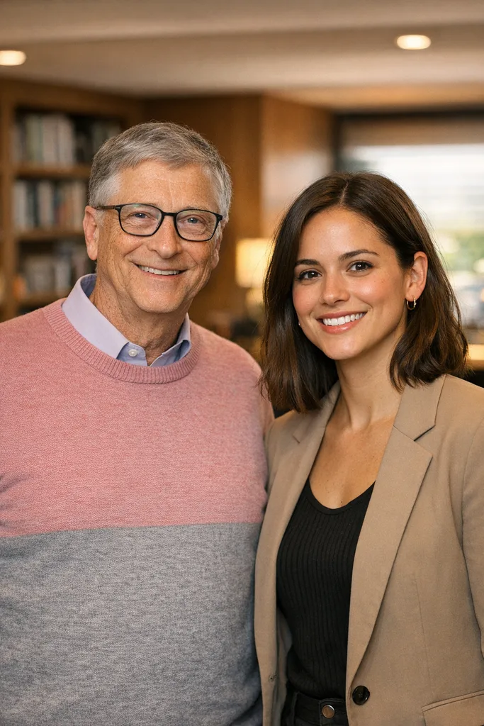 Photo with Bill Gates - Microsoft Founder Gemini AI Prompt