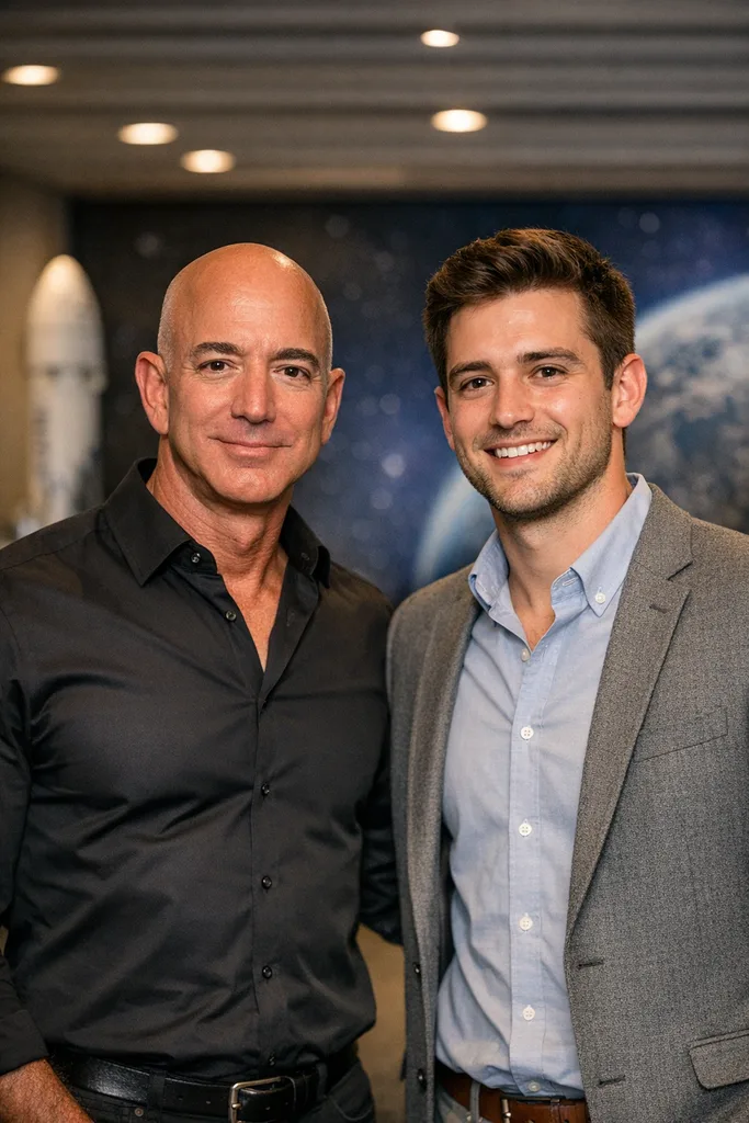 Photo with Jeff Bezos - Amazon Founder Gemini AI Prompt