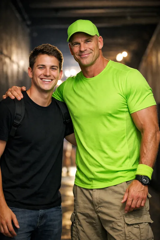 Photo with John Cena - WWE Gemini AI Prompt