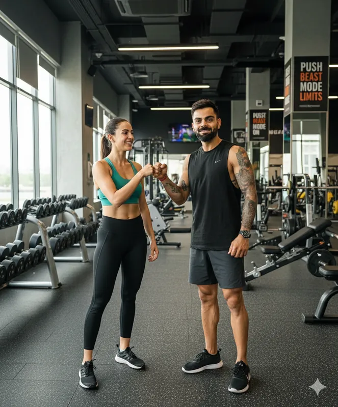 Photo with Virat Kohli in Gym