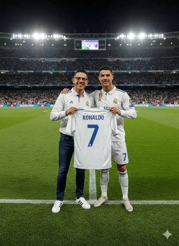 Photo with Cristiano Ronaldo In Ground - Thumbnail 3