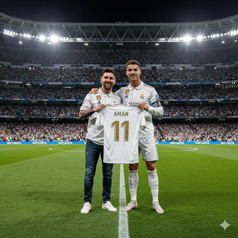 Photo with Cristiano Ronaldo In Ground - Thumbnail 2