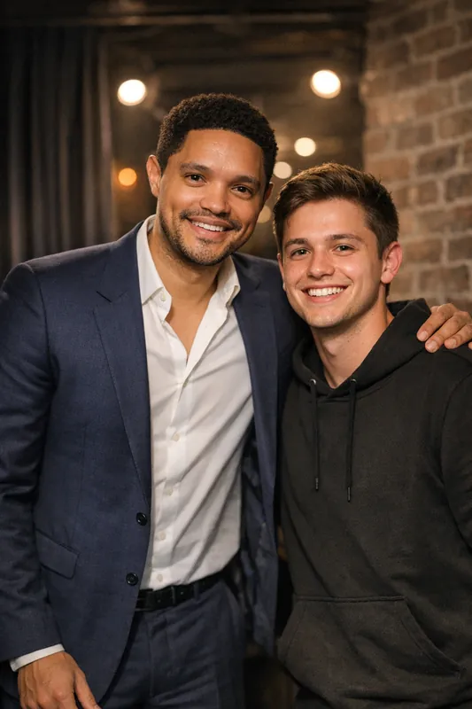 Photo with Trevor Noah - Comedian Gemini AI Prompt