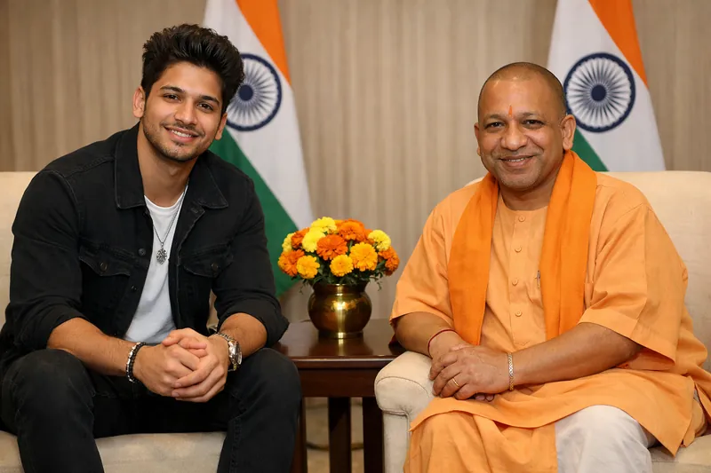 Photo with Yogi Adityanath