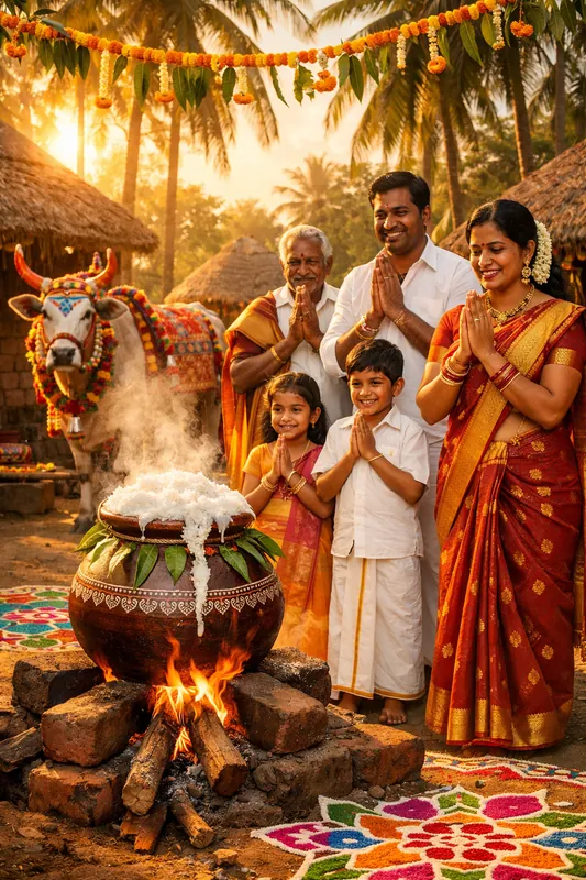 Traditional Pongal Celebration