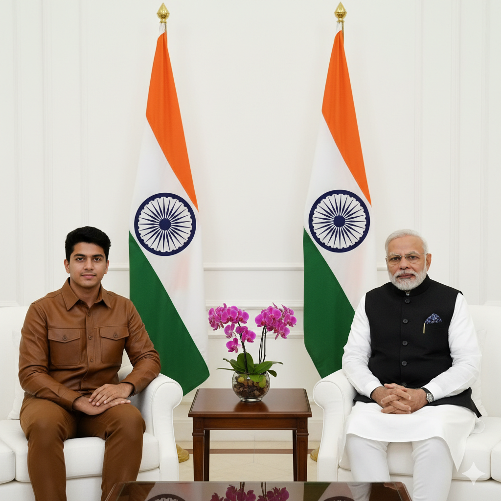 Photo with Narendra Modi