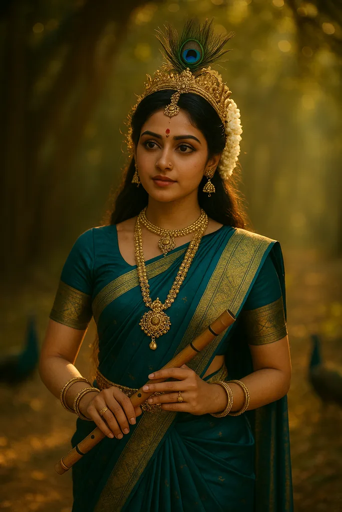 Radha Rani AI Photo Editing Prompt โ Divine Devotional Portrait