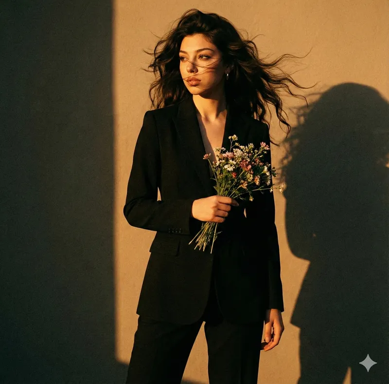 Retro Vintage Grainy - Black Suit 90s Movie - Thumbnail 2