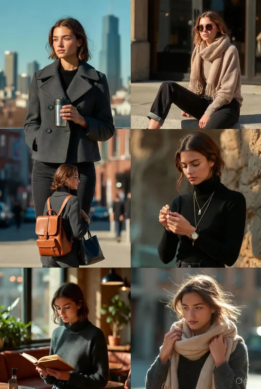 Stylish Photoshoot Collage - Urban Woman - Thumbnail 4