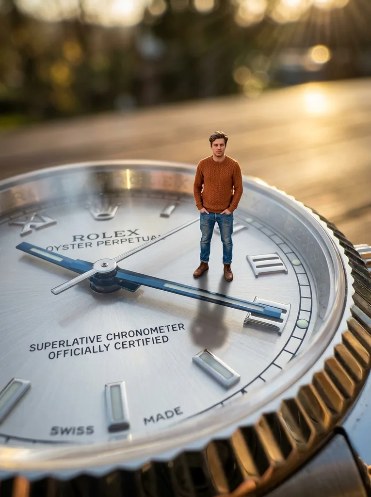 Tiny Me on a Giant Object AI Photo Prompt